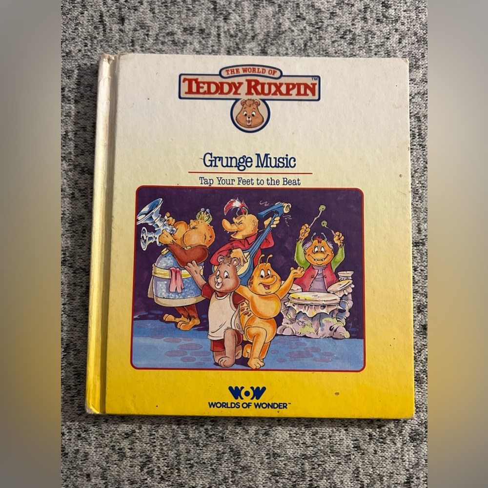 Vintage Grunge Music (The World of Teddy Ruxpin) Hardcover 1985 by Ken Forsse